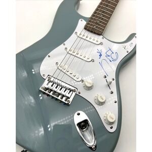 Electric Guitar Signed on Pickguard – Likely Shakira Signature – w/ Display Case